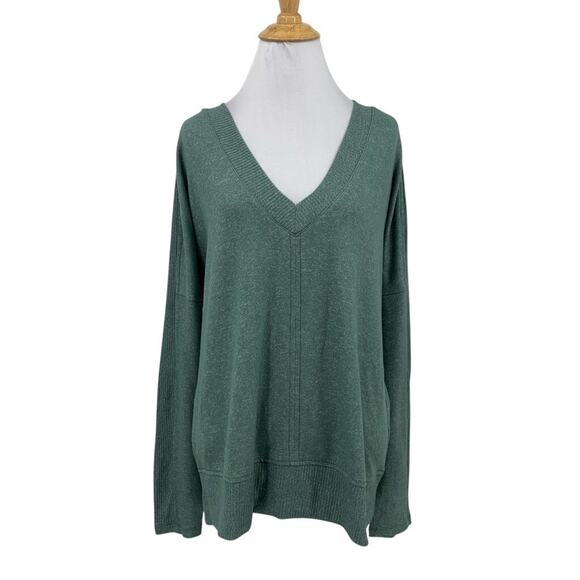 Buffalo David Bitton Top Womens L Large Sage Mix Super Soft Cozy Long Sleeve - Picture 1 of 14